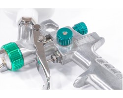 Краскораспылитель AG 810 HVLP, гравитационный, сопло 0.8 мм и 1 мм Stels-foto6